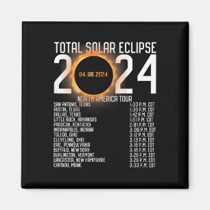 Íman América Tour 2024 Totalidade no Eclipse Solar Tras