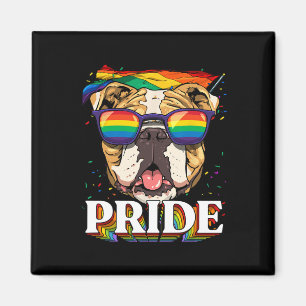 Íman American Bulldog Lgbtq Rainbow Flag Pride Mondo Do
