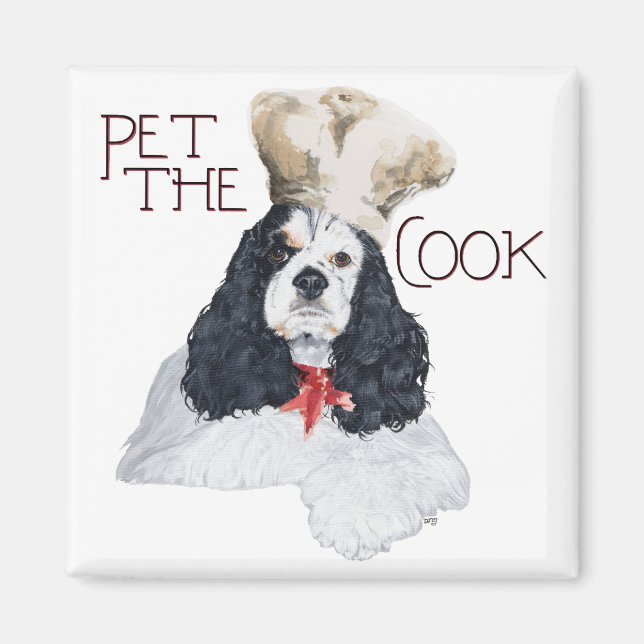Íman American Cocker Spaniel Chef (Frente)