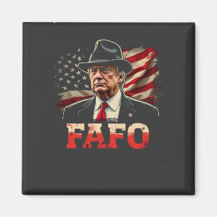 Íman American Donald Trump FAFO EUA Flag Patriotic