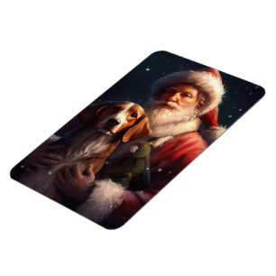 Íman American English Foxhound Santa Claus Natal