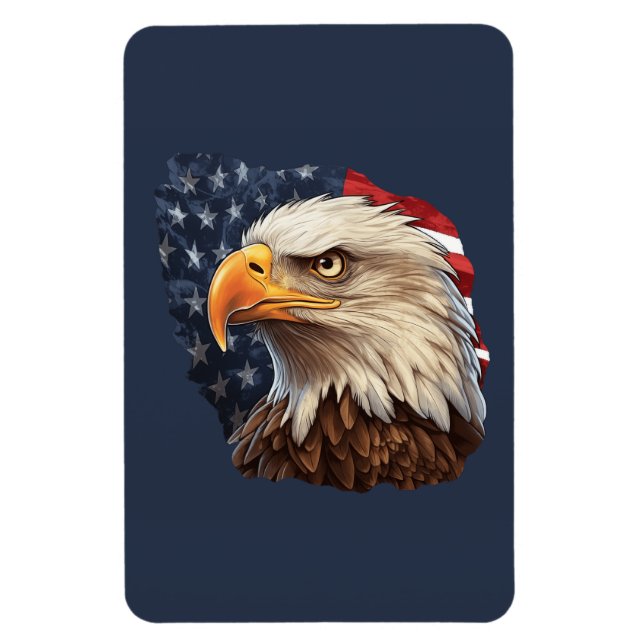 Íman American Flag Bald Eagle (Vertical)