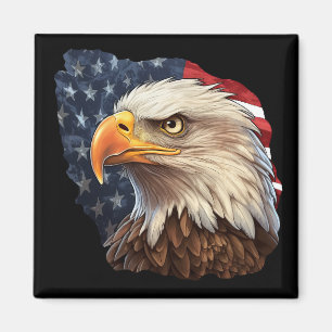 Íman American Flag Bald Eagle