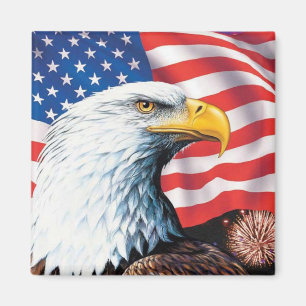 Íman American Flag Eagle