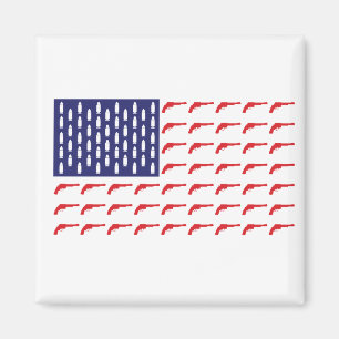 Íman American-Flag-of-Revolver—Armas
