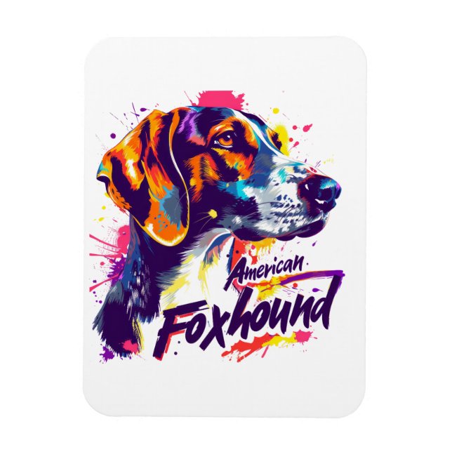 Íman American Foxhound (Vertical)