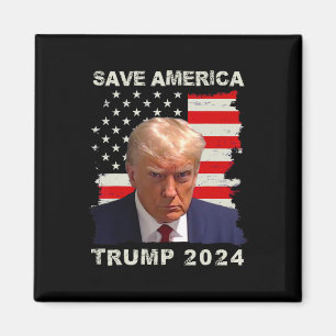 Íman American Free Trump Mug Shot 2024 American Flag
