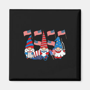 Íman American Gnomes Enfermeira 4 de Julho Scrub Top Pa