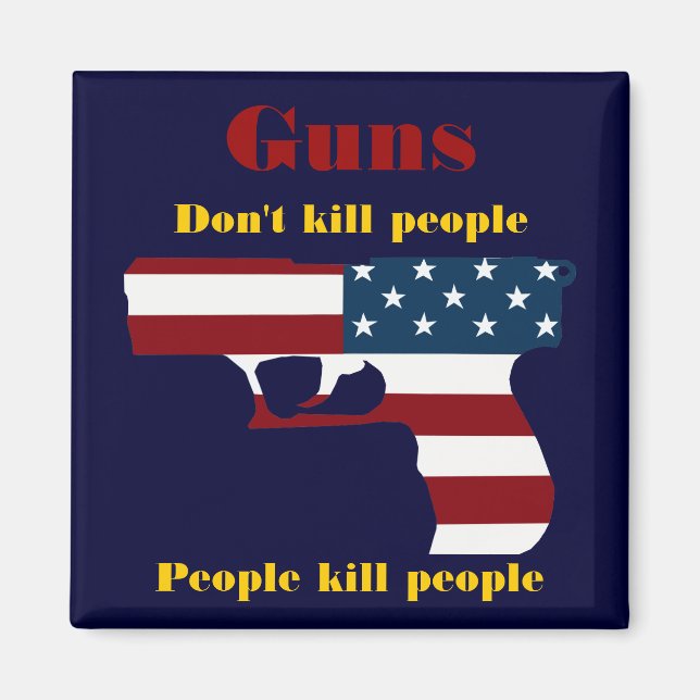 Íman American Gun Magnet (Frente)