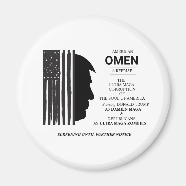 Íman American Omen In Black (Frente)
