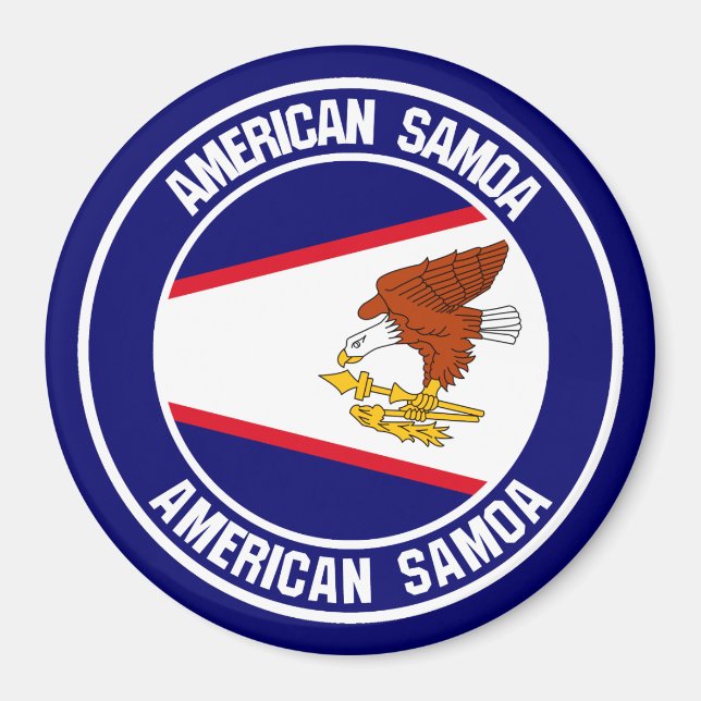 Íman American Samoa Round Emblem (Frente)