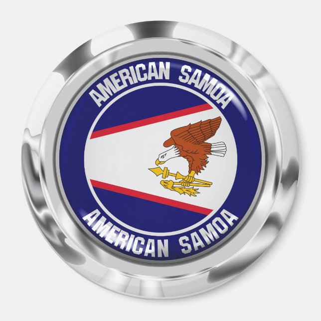Íman American Samoa Round Emblem (Frente)