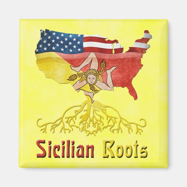 Íman American Sicilian Roots Magnet (Frente)