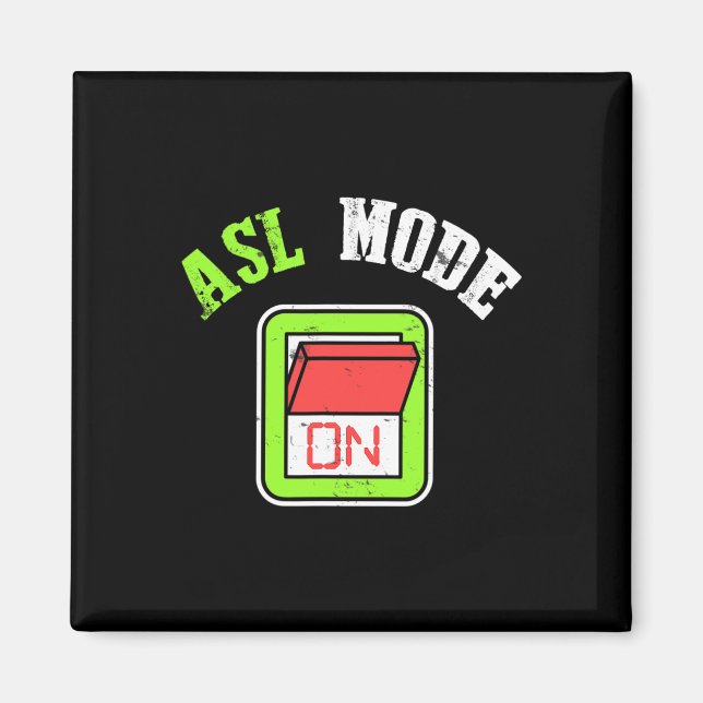 Íman American Sign Language Asl Im Deaf Awareness  (Frente)