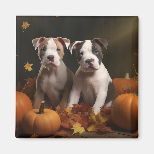 Íman American Staffordshire Puppy Autumn Delight (Frente)