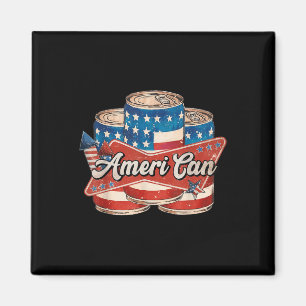 Íman Americano Ameri Can 4 de Julho Retro Usa Cerveja P