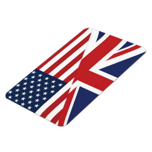 Íman Americano - bandeira combinada Ingleses