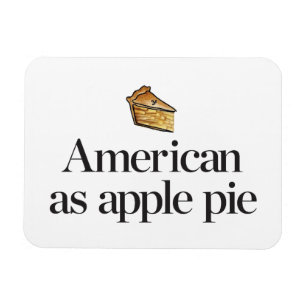 Íman Americano como a torta de Apple