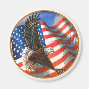 Íman Americano Eagle em vôo