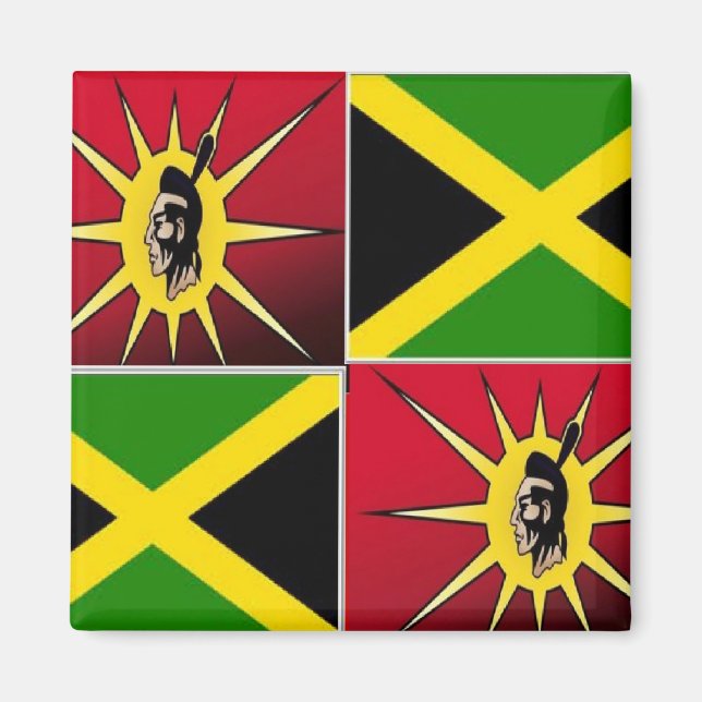 Íman Americano-jamaicano nativo (Frente)