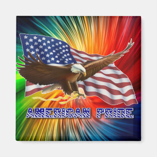 ÍMAN AMERICANO PRIDE EAGLE E FLAG