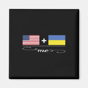 Íman Americano + Ucraniano = Bandeiras Dos EUA E Da Ucr