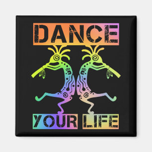 Íman Americanos nativos Kokopelli - Dance sua vida 4