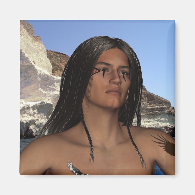 Íman Americanos nativos Magnet (Frente)