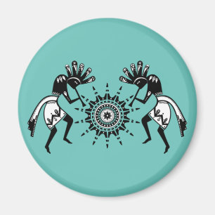 Íman Americanos nativos - Sun Dancing Kokopelli 1