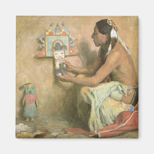 Íman Americanos nativos Vintage, Hopi Katchina por Cous