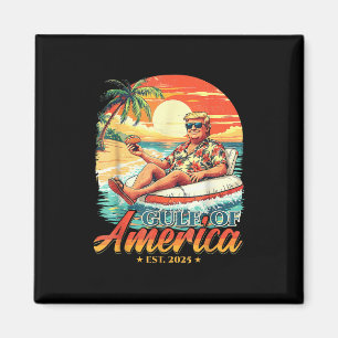 Íman Américas Golfo Trump 2024 Retro Beach Usa America