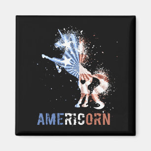 Íman Americorn bandeira americana unicórnio patriótico