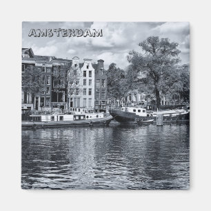 Íman Amesterdã - Barcos domésticos, Holanda (Imã de 