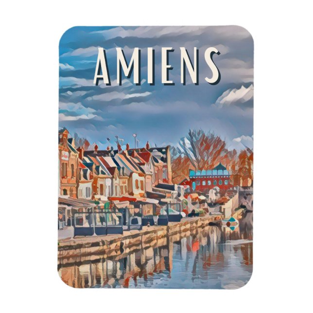 Íman Amiens Photo Vintage (Vertical)