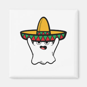 Íman Amighost Spooky Halloween Fantasma Mexicana Sombre