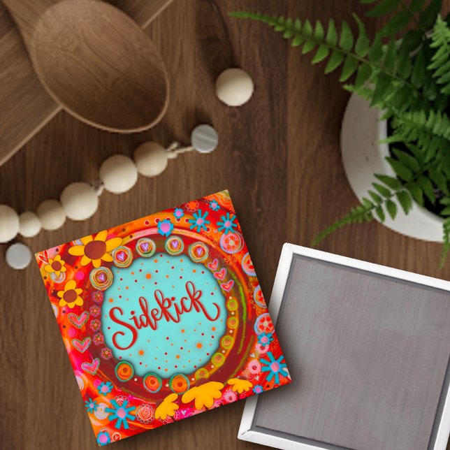 Íman Amigo de inspirivência Engraçada de Trendy Cute (Criador carregado)