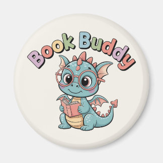 Íman Amigo de Leitura Livro Pastel Ímã de Dragão