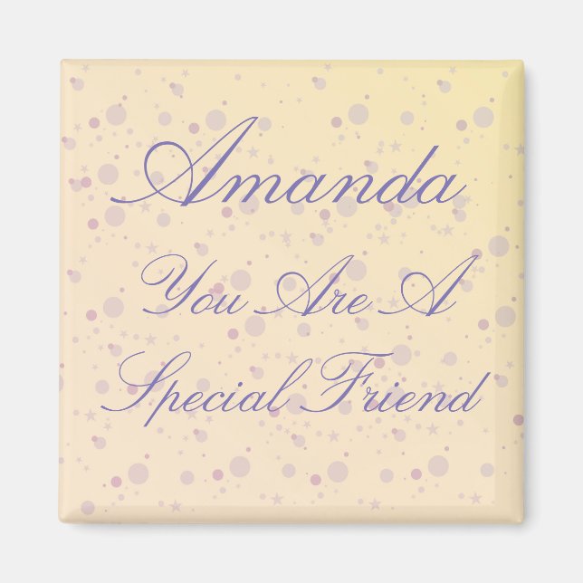 Íman Amigo Especial Personalizado Magia Roxa (Frente)