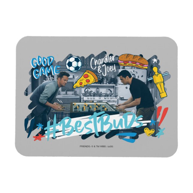 Íman AMIGOS™ | Chandler & Joey - Melhores Buds (Horizontal)