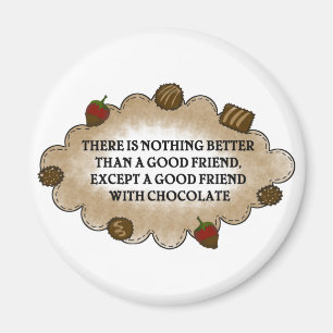 Íman Amigos com chocolate