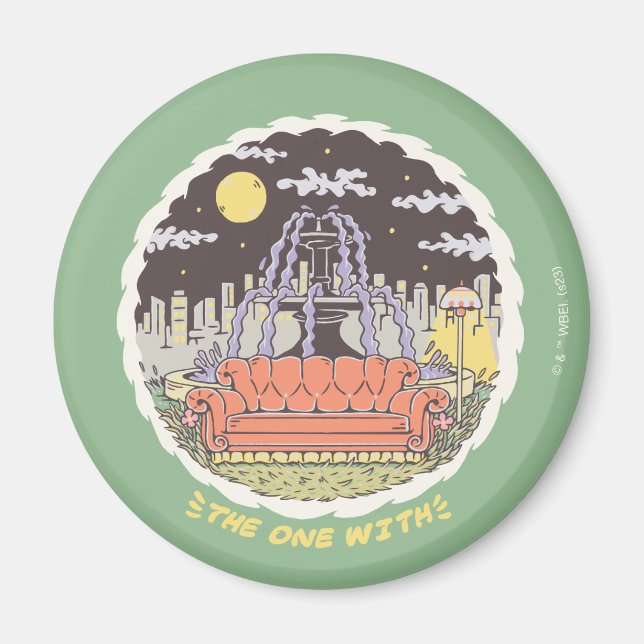 Íman AMIGOS™ | Fonte dos desenhos animados (Frente)