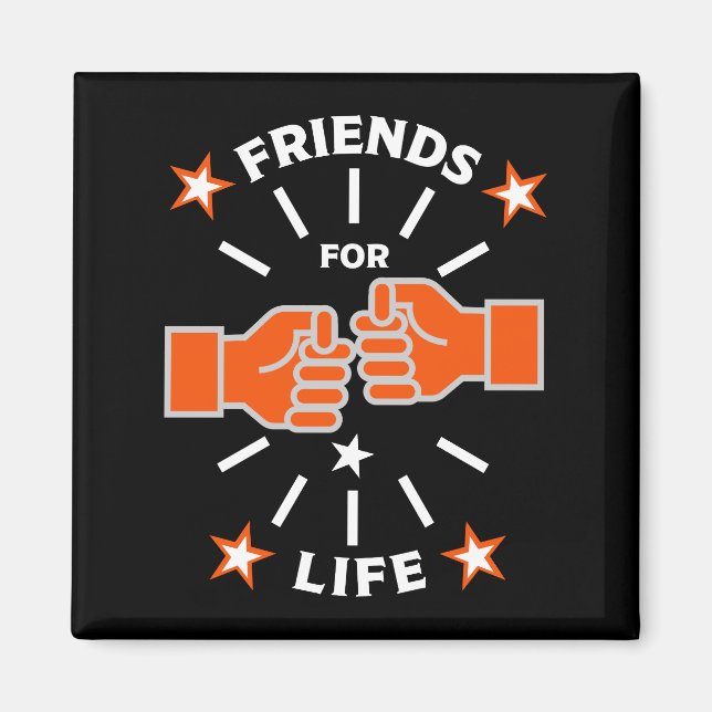 Íman Amigos Para A Vida (Frente)