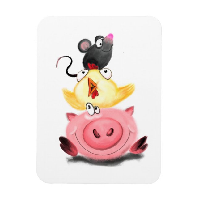 Íman Amigos, Pintinho e diversão do Mouse (Vertical)