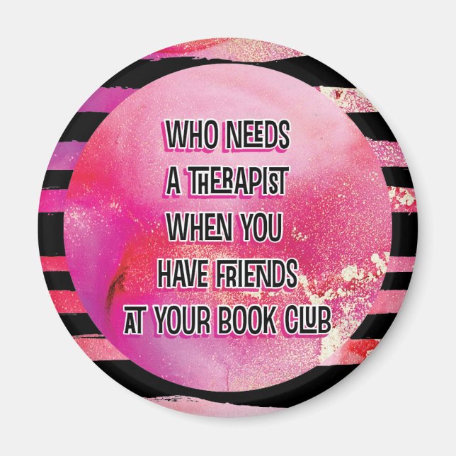 Íman Amigos Rosa No Clube Do Livro (Frente)