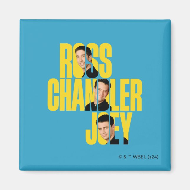 Íman AMIGOS™ | Ross, Chandler e Joey (Frente)