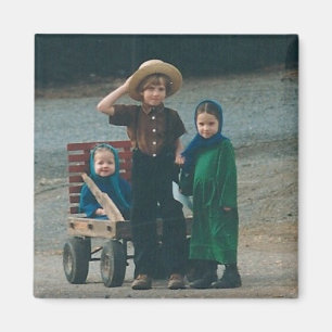 Íman Amish Kids Lancaster County PA Magnet