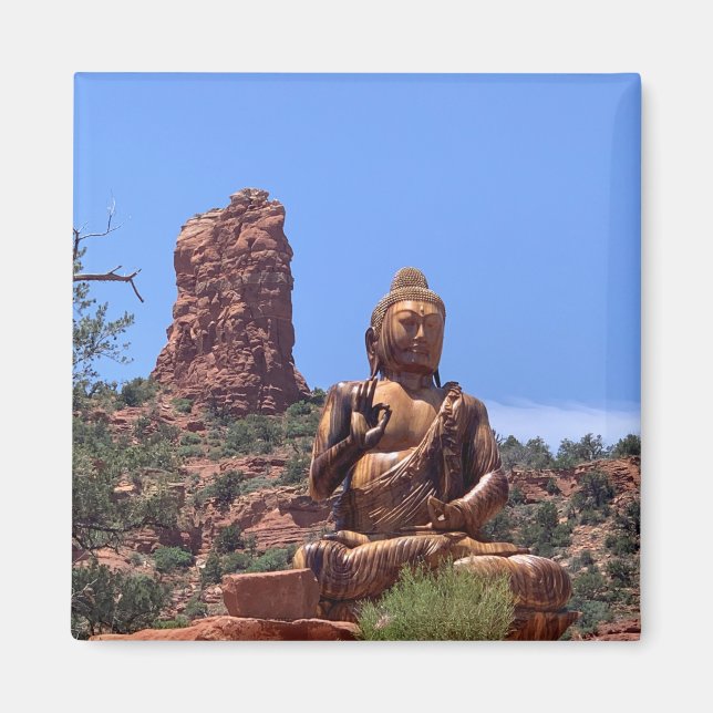 Íman Amitabha Stupa and Peace Park Sedona Photo Magnet (Frente)