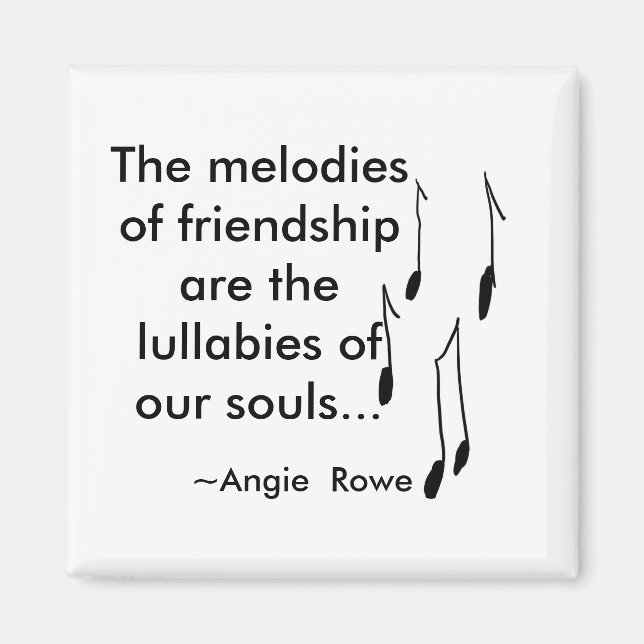 Íman Amizade Magnet com Cotação (Frente)