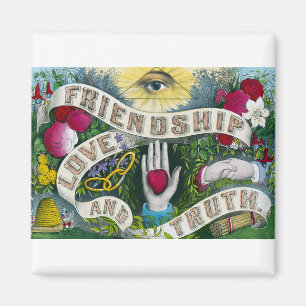 Íman Amizade ou o olho que vê tudo - Símbolo de vinhe