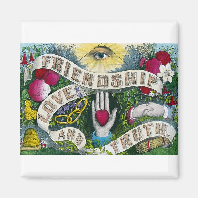 Íman Amizade ou o olho que vê tudo - Símbolo de vinheta (Frente)